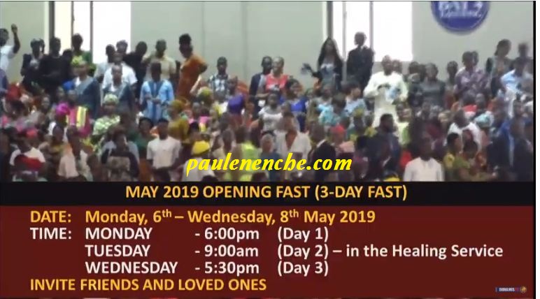 Dunamis May Fasting announcement 