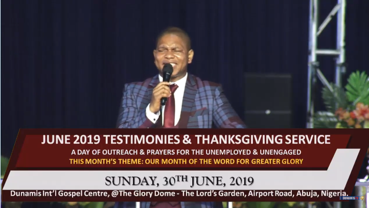 TESTIMONY AND THANKSGIVING SERVICE Dr Paul Enenche