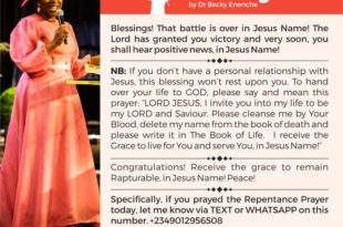 Daily Blessings Dr Becky Paul Enenche Sep