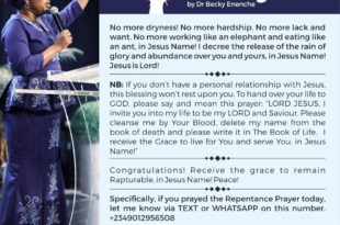 Daily Blessings Dr Becky Paul Enenche