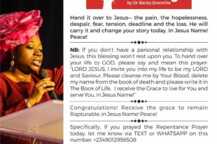 DAILY BLESSINGS DR BECKY PAUL ENENCHE MESSAGES