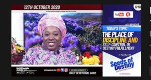 Dr Becky Paul-Enenche - SEEDS OF DESTINY - MONDAY OCTOBER 12, 2020