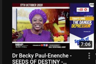 Dr Becky Paul-Enenche - SEEDS OF DESTINY - SATURDAY OCTOBER 17, 2020