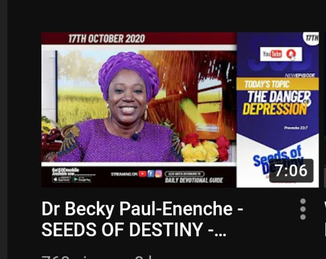 Dr Becky Paul-Enenche - SEEDS OF DESTINY - SATURDAY OCTOBER 17, 2020