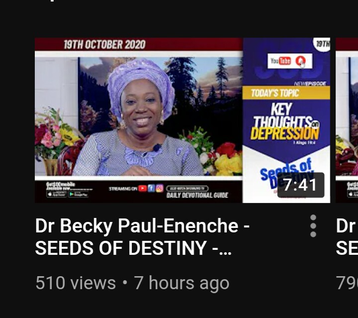 Dr Becky Paul-Enenche - SEEDS OF DESTINY - MONDAY OCTOBER 19, 2020